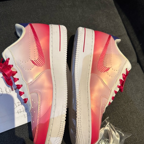 Kay Yow Nike Air Force 1 low cancer fund Pink foam, regency violet Sneakers - Picture 4 of 11